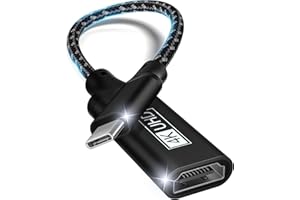 LALASIS Adattatore HDMI USB C,Adattatore USB C HDMI 4K Da Thunderbolt 3 a HDMI compatibile con iPhone 15Pro/15Pro Max,MacBook Pro/Air,Dell XPS 15/13,iPadPro/Air,Pixelbook,Samsung Galaxy S/NOTE,SurfacePro Nero