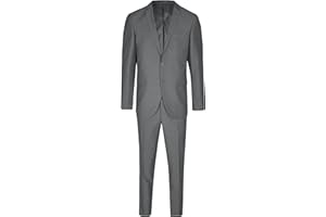 Steffen Klein Herren 2-Teiliger Slim Fit Business Anzug Smoking 2-Knopf Sakko