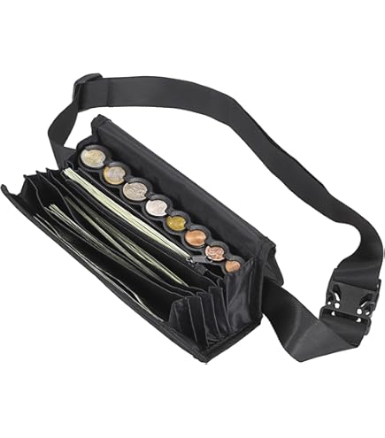 Porte Monnaie Et Billets Pour Serveur Avec Monnayeur Euro Intégré Et Ceinturé Magnétique