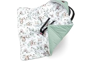 ‎PEPI MADE IN POLAND Pepi - Einschlagdecke Babyschale - 90x90 cm - Kinderwagen Decke - Babyschale Decke - Baumwolle Babydecke für Autositz - Babyeinschlagdecke
