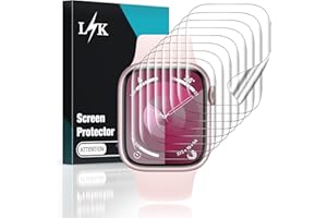 L K LϟK 8 Pièces Protection Écran pour Apple Watch Series 9/8/7 41mm - sans Bulles Haute Définition Qualité Supérieure Transparent Doux TPU Film Protection pour iWatch S9 41mm 2023