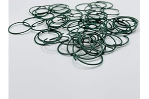 HEP BRINGING YOUR SPACE TO LIFE Plastic Coated Garden Plant Rings PK of 100 for Secure Plants Indoors and Outdoors Plants