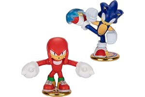 AKEDO- Anime Légendes The Hedgehog Combattants Miniatures : Sonic vs Knuckles, Uni, 15438, Multicolore, One Size