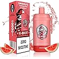 UMIVAPE Electronic Cigarette Smoking 10000 Puffs Rechargable Vape Pen with 15ml Smoking Liquid Multi Style Fruty E- Cigarette for Adult Nicotine Free (Watermelon Ice)