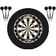 Mission Darts Dart Board Home Centre | Complete Darts Package Including Dartboard and 2 Sets of Darts