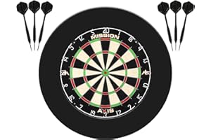 Mission Darts Home Center Dartscheibe, Dartset inklusive Dartscheibe und 2 Dartsets