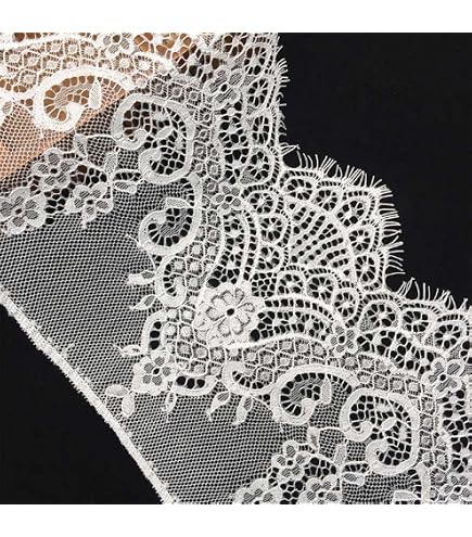 Nastro Pizzo Fai Da Te Pizzo Bianco A Fiori Per Cucire - 2 Cm X 10 Metri, Per Matrimoni, Fai Da Te E Decorazioni Pizzo Cucito Fai Da Te