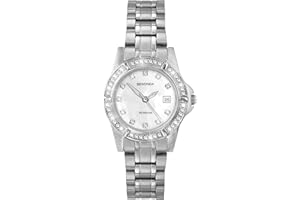 Sekonda Sienna Ladies 28mm Stone Set Bezel Dress Watch 50m Water Resistant with Date Window