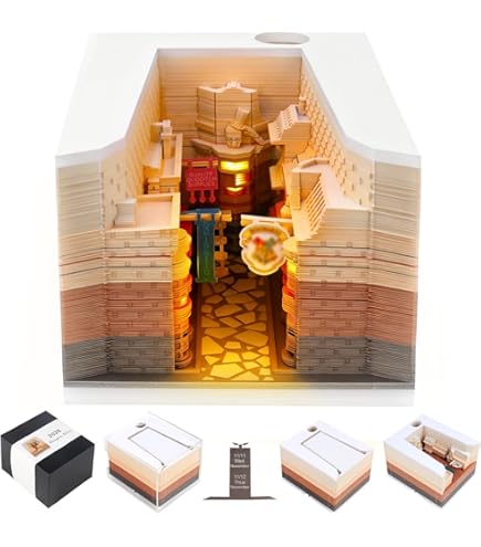 CLIUNT Bureaukalender met LED-verlichting, 3D Kalender CLIUNT Bureaukalender met LED-verlichting, 3D Kalender