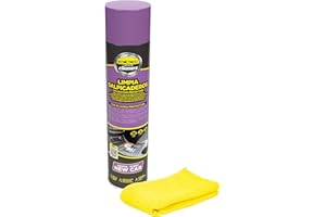 Abc Car Cleaners Spray Limpia Salpicaderos 585 ml con Bayeta. Aroma New Car con Silicona Protectora de plásticos y Vinilos.