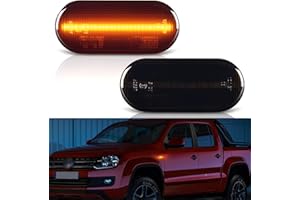 ‎OZ-LAMPE OZ-LAMPE LED Indicator Side Indicator for VW Amarok Caddy Golf Polo Sharan MK2 MK3 MK4 Fox Jett-a Lupo Pass-at Transporter T5 Up Vento SEA-T/For-d/Sko-da, Indicator with Canbus Error Free, Black