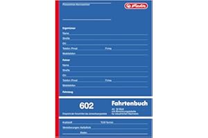 Herlitz 840637 Ewidencja przebiegu pojazdu A5 602 32 kartki