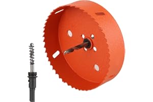 Hålsåg 125 mm orange hålsåg universell cirkelskärare 125 mm hålborr 125 mm set med separerande borr, hålsåg, borrkrona, 125 m