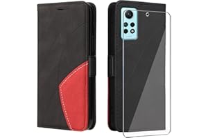 UKECASE Funda con Protector para Xiaomi Redmi Note 12 Pro 4G / Redmi Note 11 Pro 5G/4G, Carcasa Libro de Premium Cuero PU Suave Tapa con Ranura para Tarjetas Color Negro