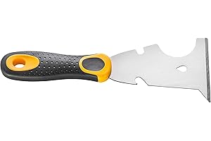 Bilbau Espátula Para Encintar, Superficie Espátula Para Aplicar Masilla Rellenar Grietas Mezclar Raspar Hoja de Acero Inoxidable Mango Bicomponente Para Uso Profesional