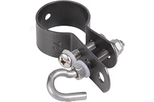 Alberts 655563 Clamp for Braid Tension Rods Galvanised Anthracite Metallic Clamp Diameter 38 mm