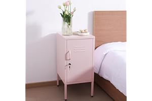 Navaris Armoire Metallique Rangement - Petit Casier de Rangement en Metal Rose avec 2 Clés pour Vêtement Accessoire Jouet Enfant - Armoire Bureau Chambre Atelier Meuble Industriel
