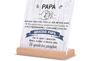 Niyewsor Regalo Padre, Dia del Padre Regalos para Papá Tarjeta, Regalo Originales Padre, Regalo Padre Cumpleaños, Regalo Dia del Padre para Papá de la Hija Hijo