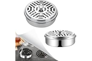 PEIYEE 2 Stück Mückenspirale Halter Box, Mückenspulenhalter mit Deckel, Edelstahl Halter für Moskitospulen, Mückenspulenhalter mit Deckel für Haus Garten Camping Angeln Reise Outdoor