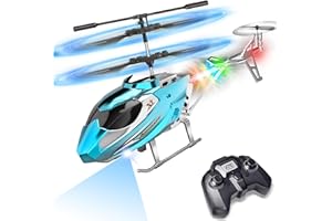 TERRAMUS Helicóptero para niños, helicópteros con giroscopio, juguete de interior de avión, velocidad alta y baja, regalo para niños y adultos principiantes
