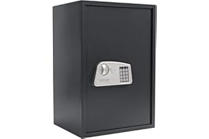 ROTTNER TRESOR Rottner Möbeltresor Jupiter 5 Elektronikschloss mechanische Notöffnung anthrazit BxHxT 45x67x36 cm herausnehmbarer Fachboden Filzeinlage inkl. Befestigungsmaterial