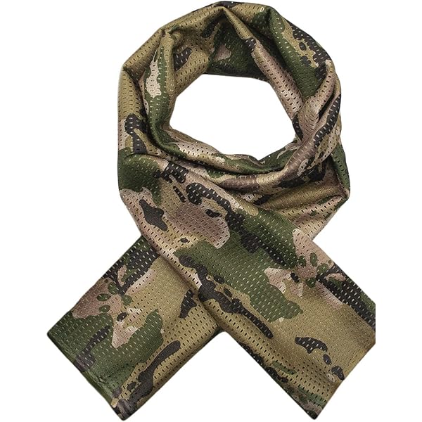 Sciarpa Tattica Mimetica - Multifunzione Per Uomo E Donna - Rete Traspirante 150x40cm
