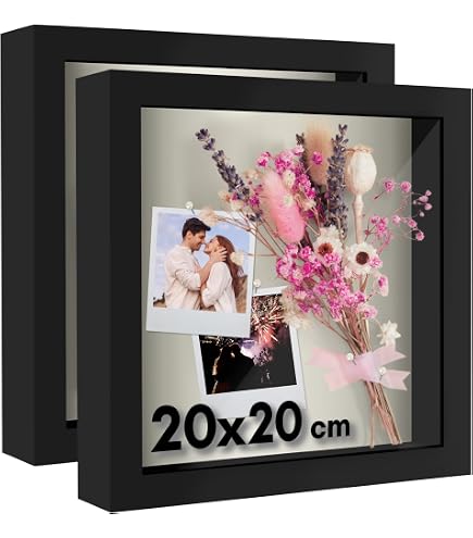 Cornice 3D Profonda Per Oggetti 20.3 X 25.4 X 3 Cm - Shadow Box Per Fiori Secchi, Souvenir, Ricordi, Regalo