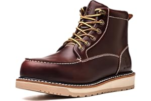 SL-Saint Stivali a mano con punta morbida e impermeabile Goodyear-welted 6'' Nero/Marrone