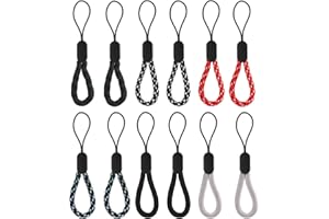 cobee Nylonowa smycz na nadgarstek do telefonu komórkowego, aparatu, kluczy, pamięci USB, 12 cm