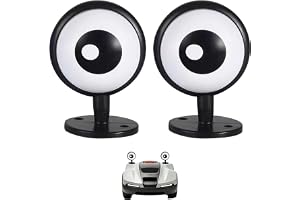 HAOBIN Robotgräsklippare 3D-ögon dekoration svarta 3D-ögon för gräsklippare robotmontering professionell montering 3D-tillbeh
