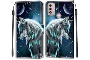 KENHONER Case for Motorola Moto E20 / E30 / E40 / Lenovo K14 Plus, Premium PU Leather Shockproof Protective Phone Case for Motorola Moto E20 / E30 / E40 / Lenovo K14 Plus