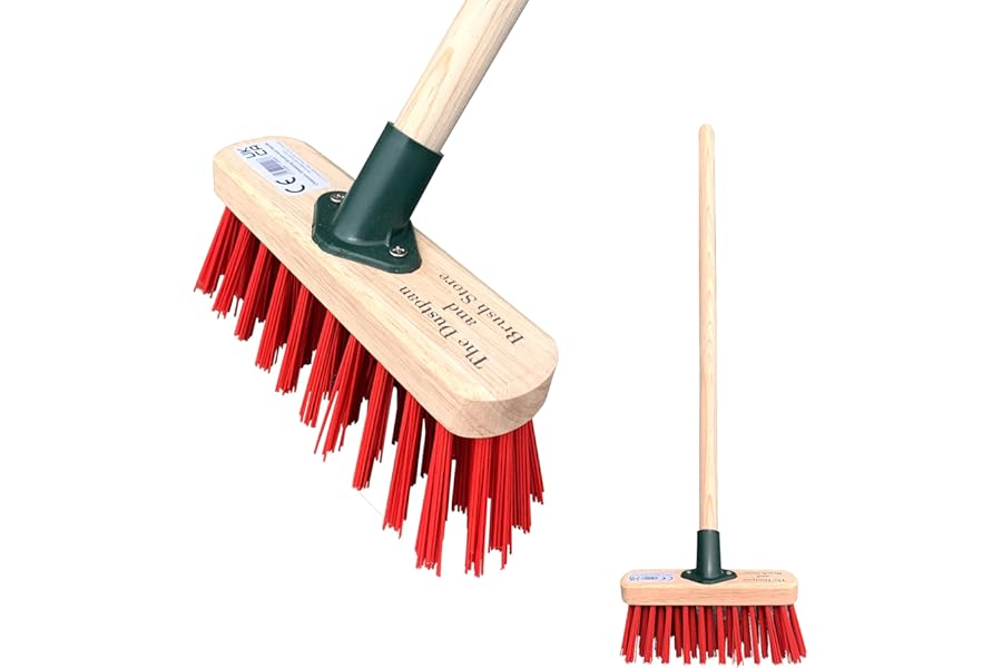 Traditional Wooden Childrens Sweeping Brush Play Yard Broom Short Handle