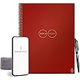 Rocketbook Core Reusable Smart Notebook | Innovative, Eco-Friendly, Digitally Connected Notebook with Cloud Sharing Capabilities | Lined, 8.5" x 11", 32 Pg, Scarlet Sky, with Pen, Cloth, and App