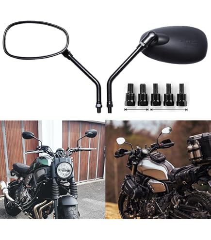 Specchietti Retrovisori Per Moto Omologati ECE - Coppia Universale M10 Destro, Design Sportivo - Foto 9