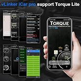 vLinker iCar Pro Mini OBD2 Bluetooth Tarayıcı iOS/Android OBD Adapt&ouml;r&uuml; Ara&ccedil; Arıza Kodu Okuyucu Tarama Ara&ccedil;ları