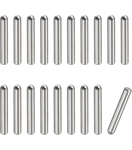 30Pcs 4mm X 12mm Dowel Pins, 304 Stainless Steel Shelf Support Pegs