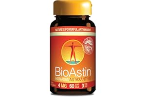 Nutrex Hawaii, BioAstin, Hawaiian Astaxanthin, 4mg, 60 Softgels, Vitamin E, Gluten Free, Soy Free, Non-GMO