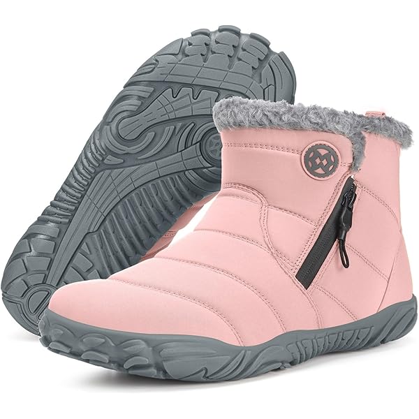 VLOOKST Heren Laarzen Sneeuwlaarzen Winterlaarzen Warme Voering Waterdicht Sneeuwschoen Winterschoenen Imitatiebont Enkellaarsje Sloffen Zwart maat 42