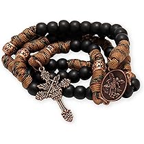 Rosario Da Taschino Paracord Un Decennio – Perline In Resina Con Croce Di San Benedetto E Medaglia Miracolosa - 2