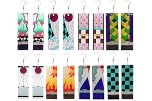 PYTRARTY 8 Paar Demon Ohrringe，Demon Earrings Anime，Mädchen Ohrring，das Ohrgehänge，Ohrschmuck für Kinder，Cosplay Ohrring，Anime Fan Geschenke für Kinder