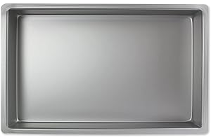 PME - Moule à Gâteau Rectangulaire en Aluminium, 177 mm x 279 x 102 mm de Profondeur, Argent