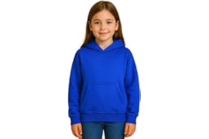 A2Z 4 Kids Girls Boys Plain Sweatshirt Tie Dye Pullover Shirt Fleece Hooded Jumper PE School Warm Coats Long Sleeve Top New Casual Fashion for Childrens Unisex Age 2-13 Years