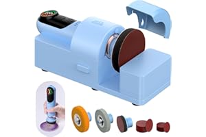 LET'S RESIN 4-in-1 Electric Resin Sanders and Polisher, 2000mAh*2 Large Battery Capacity, Powerful 3-Speed, LCD Display, Compact and Lightweight for Resin Grinding, Glass, Metal, Jade,etc