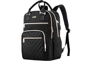 YIORMIOR Zaino Donna, Zaino PC Donna 17.3 Pollici Zaino Porta PC Zaino Casual con Caricatore USB per università o scuola Backpack Donna business