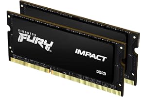Kingston FURY Impact 16GB (2x8GB) 1866MHz DDR3 CL11 Memoria Portátil Kit de 2 KF318LS11IBK2/16