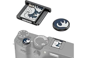 NEEWER X100V X100VI Set Hot Shoe Cover e Cappuccio per Pulsante di Scatto, Cold Shoe Cover con Pulsante di Scatto, Accessori per la Fotografia Compatibili con Fujifilm X100V X100VI, Nero, CA115