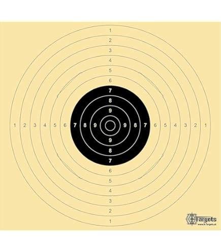 Zielscheibe Hirsch 50x53cm - Jagd-Schießscheibe Mit Punktezonen 3-12