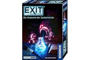 KOSMOS 683689 EXIT - Das Spiel - Die Akademie der Zauberkünste, Level: Einsteiger, Escape Room Spiel, EXIT Game für 1 bis 4 Spieler ab 10 Jahre, EIN einmaliges Gesellschaftsspiel