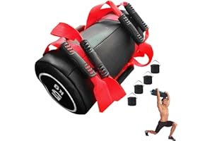 YZBBSH Power Bag Sandbag Regolabili Peso Sacco di Sabbia 5-30 kg Sacchi di Sabbia Fitness per Allenamento Funzionale, Fitness, Sollevamento Pesi, Forza e Resistenza Weighted Bag,(Empty Leather)