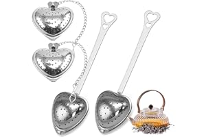 Lithyc "4 PièCes Boule A Thé - Passoire à Thé -Tamis à Thé En Vrac Infuseur - Convient Aux Feuilles de Thé Fines En Vrac, Aux Feuilles de Thé, Aux Condiments, Aux ThéIèRes "